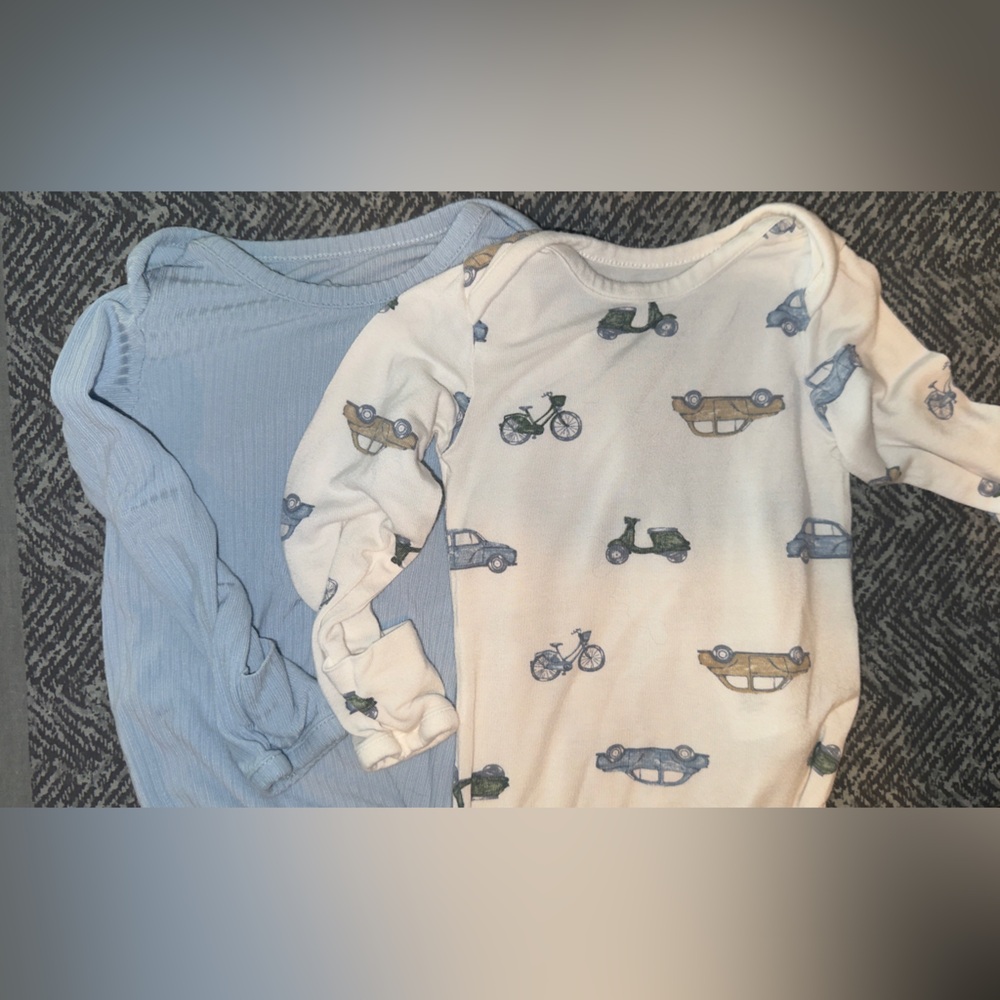 Carter's Blue and Cream One Pieces